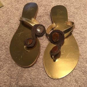 Flip flops, brand new, purchased from Dillard’s